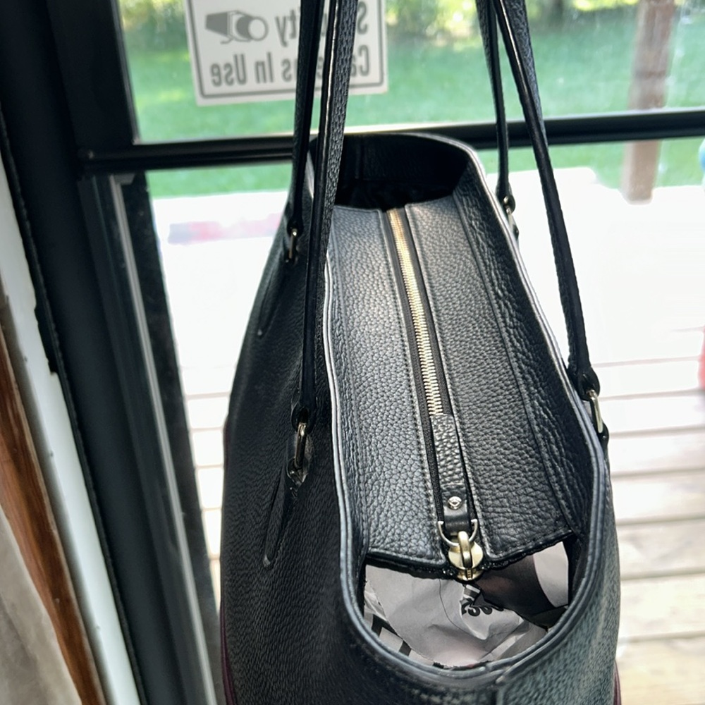 Kate Spade Laurel Way Special Edition Black Tote with Floral Accents - Picture 3 of 15